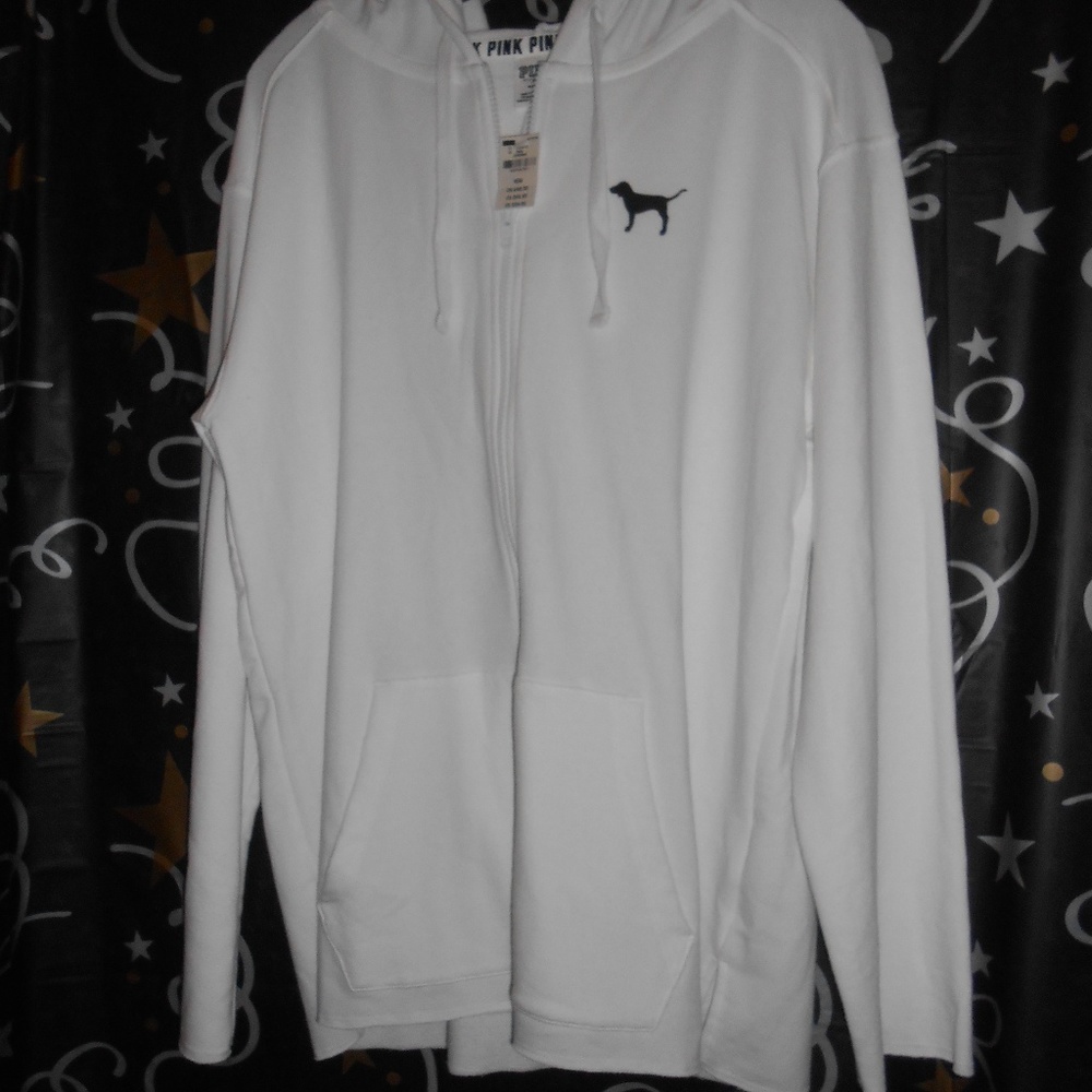 Victoria's Secret PINK Zip Up Hoodie Long Jacket M